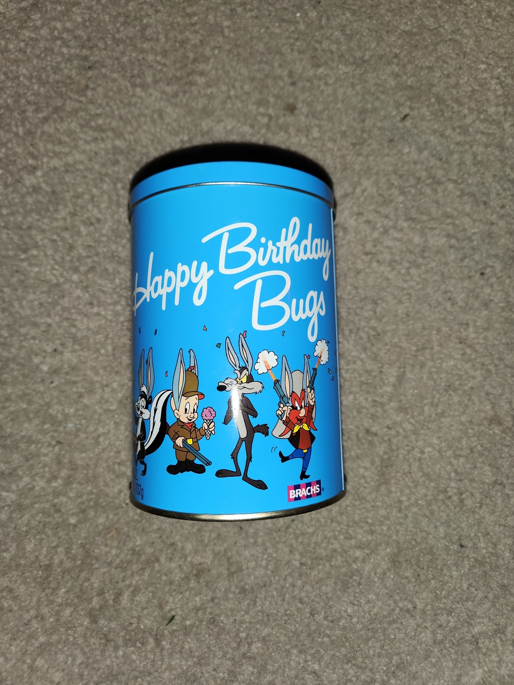 Happy Birthday 1989 Bugs Candy Tin - Blue